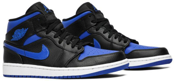 Air Jordan 1 Mid  Black Hyper Royal  554724-068