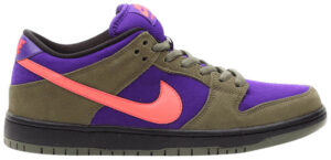 Dunk Low Pro SB Medium Olive Atomic Red 304292-265