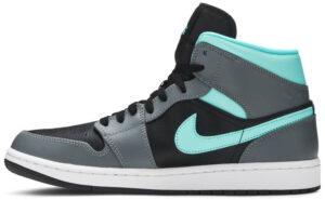 Air Jordan 1 Mid Grey Aqua 554724-063