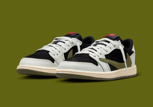 Travis Scott x Wmns Air Jordan 1 Low OG  Olive  DZ4137-106