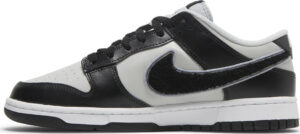 Dunk Low Chenille Swoosh Black Grey Fog DQ7683-001