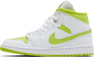 Wmns Air Jordan 1 Mid White Lime BQ6472-131