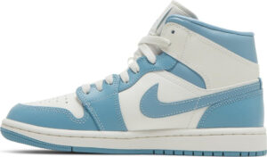 Wmns Air Jordan 1 Mid University Blue BQ6472-141