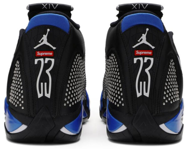 Supreme x Air Jordan 14 Retro  Black Varsity Royal  BV7630-004