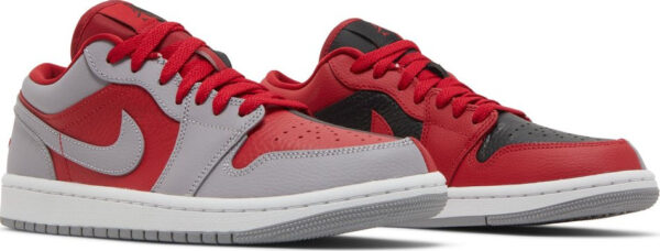 Wmns Air Jordan 1 Low SE  Split   Gym Red Cement Grey  DR0502-600