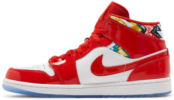 Air Jordan 1 Mid Gets Swathed in Geometric Prints DC7294-600