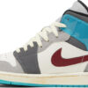 Air Jordan 1 Mid  Grey Aqua  554724-063