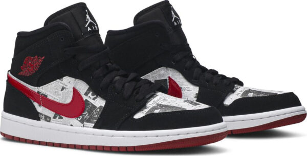 Air Jordan 1 Mid SE  Newspaper Air Times  852542-061