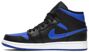 Air Jordan 1 Mid Black Hyper Royal 554724-068