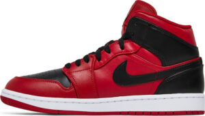 Air Jordan 1 Mid Reverse Bred 554724-660