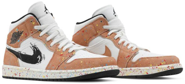 Air Jordan 1 Mid SE  Brushstroke Paint Splatter  DA8005-100