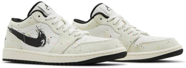 Air Jordan 1 Low  Brushstroke Swoosh-Paint Splatter  DM3528-100