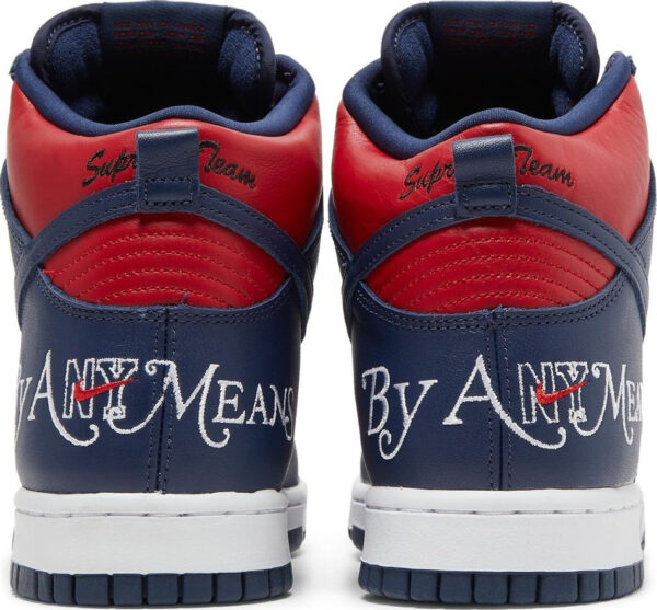 Supreme x Dunk High SB  By Any Means   Red Navy  DN3741-600