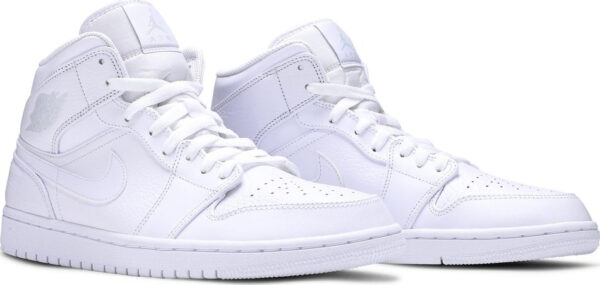 Air Jordan 1 Mid  Triple White  554724-109