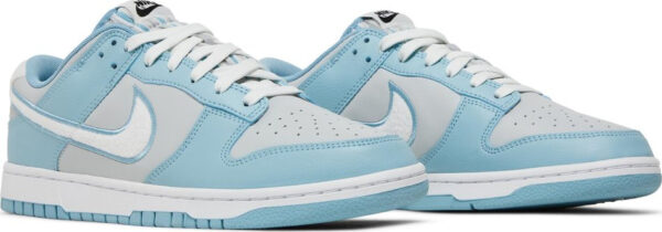 Dunk Low  Fleece Swoosh   Light Blue  FB1871-011