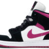 Wmns Air Jordan 1 Mid  Black Sail Gym Red  BQ6472-061