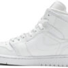 Air Jordan 1 Mid  Triple White  554724-109