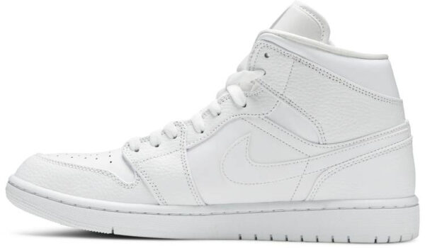 Air Jordan 1 Mid  Triple White  554724-130