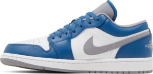 Air Jordan 1 Low True Blue Cement 553558-412