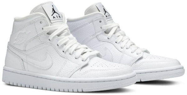 Air Jordan 1 Mid  White Snakeskin  BQ6472-110