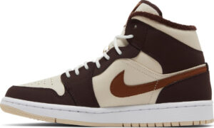 Wmns Air Jordan 1 Mid SE Cream Dark Chocolate DO6699-200