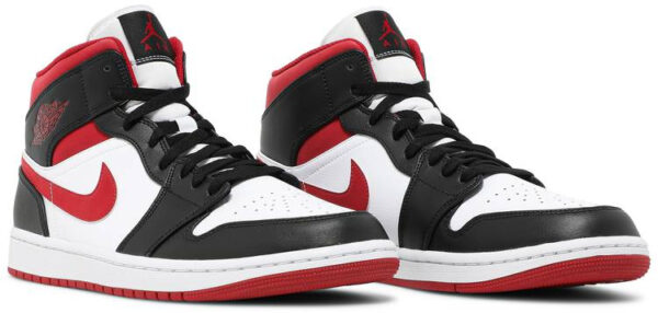 Air Jordan 1 Mid  Black Gym Red  554724-122