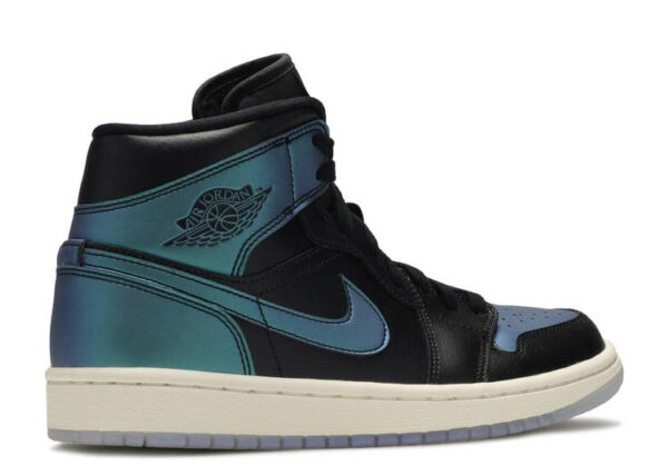 Wmns Air Jordan 1 Mid  Metallic Turquoise  BQ6472-009