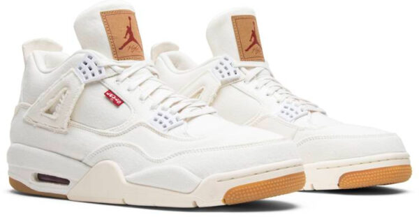 Levi s x Air Jordan 4 Retro  White Denim  AO2571-100