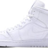 Air Jordan 1 Mid  Triple White  554724-130