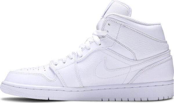 Air Jordan 1 Mid  Triple White  554724-109