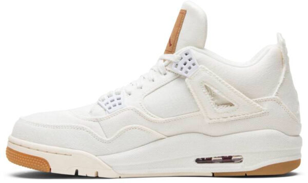 Levi s x Air Jordan 4 Retro  White Denim  AO2571-100