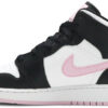 Air Jordan 1 Mid  White Grey Hyper Pink  555112-117