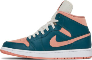 Wmns Air Jordan 1 Mid Dark Teal Green BQ6472-308