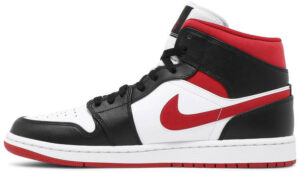 Air Jordan 1 Mid Black Gym Red 554724-122