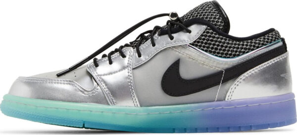 Wmns Air Jordan 1 Low SE  Metallic Silver Gradient  DJ5199-109