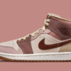 Wmns Air Jordan 1 Mid SE  Cream Dark Chocolate  DO6699-200