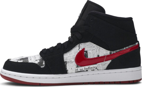 Air Jordan 1 Mid SE  Newspaper Air Times  852542-061