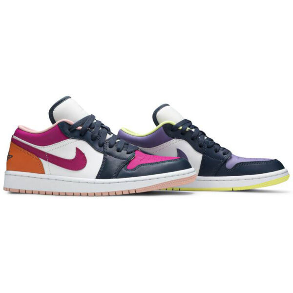 Wmns Air Jordan 1 Low SE  Mismatched-Purple Magenta  DJ4342-400