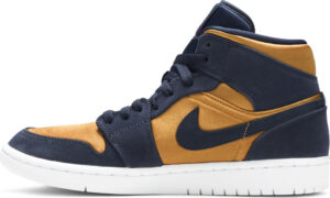 Air Jordan 1 Mid SE Premium Stain Gold 852542-401