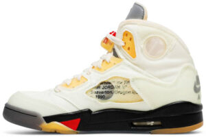 Off-White x Air Jordan 5 Retro SP Sail DH8565-100