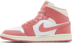 Wmns Air Jordan 1 Mid Strawberries and Cream BQ6472-186