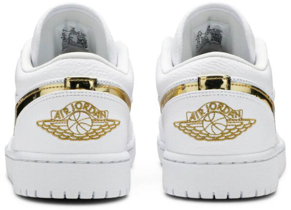 Wmns Air Jordan 1 Retro Low  White Metallic Gold  CZ4776-100