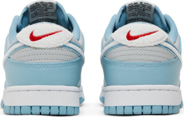 Dunk Low  Fleece Swoosh   Light Blue  FB1871-011